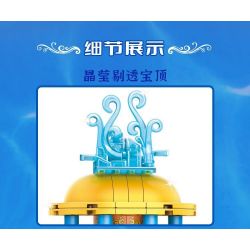 GUDI 9032 non  CUNG ĐIỆN LINGLONG bộ đồ chơi xếp lắp ráp ghép mô hình 683 khối