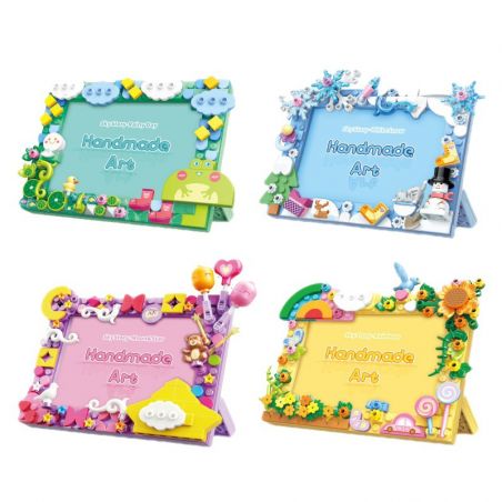 Enlighten 36011 Qman 36011 non  XINYIYI SKY STORY KHUNG ???NH 4 LOẠI NGÀY MƯA CẦU VỒNG TRĂNG SAO TUYẾT bộ đồ chơi xếp lắp ráp ghép mô hình Creator HANDMADE ART Sáng Tạo