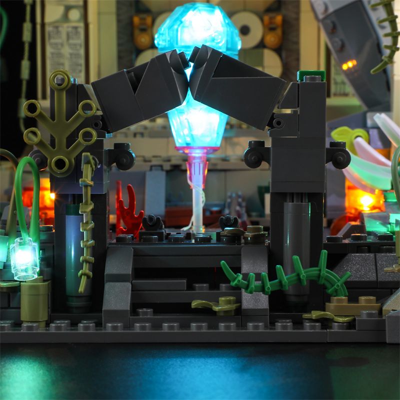 FUNWHOLE F9010 9010 non  DI TÍCH ĐỀN RỪNG bộ đồ chơi xếp lắp ráp ghép mô hình Adventurers Thám Hiểm 1242 khối