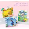 Enlighten 36011 Qman 36011 non  XINYIYI SKY STORY KHUNG ???NH 4 LOẠI NGÀY MƯA CẦU VỒNG TRĂNG SAO TUYẾT bộ đồ chơi xếp lắp ráp ghép mô hình Creator HANDMADE ART Sáng Tạo
