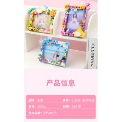 Enlighten 36011 Qman 36011 non  XINYIYI SKY STORY KHUNG ???NH 4 LOẠI NGÀY MƯA CẦU VỒNG TRĂNG SAO TUYẾT bộ đồ chơi xếp lắp ráp ghép mô hình Creator HANDMADE ART Sáng Tạo