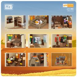 LOZ 1071 non  MẶT TRỜI MÙA THU bộ đồ chơi xếp lắp ráp ghép mô hình Creator Sáng Tạo 1783 khối