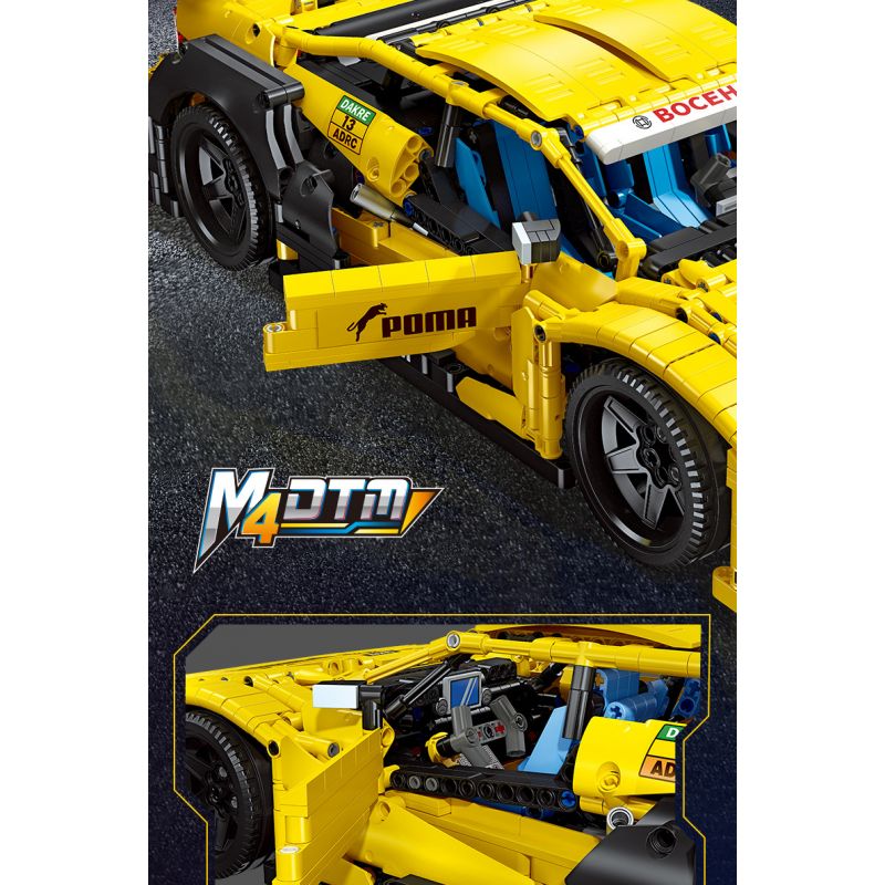 JIESTAR 92024 non  BMW M4 DTM bộ đồ chơi xếp lắp ráp ghép mô hình  Kỹ Thuật Công Nghệ Cao Mô Hình Phương Tiện 2676 khối