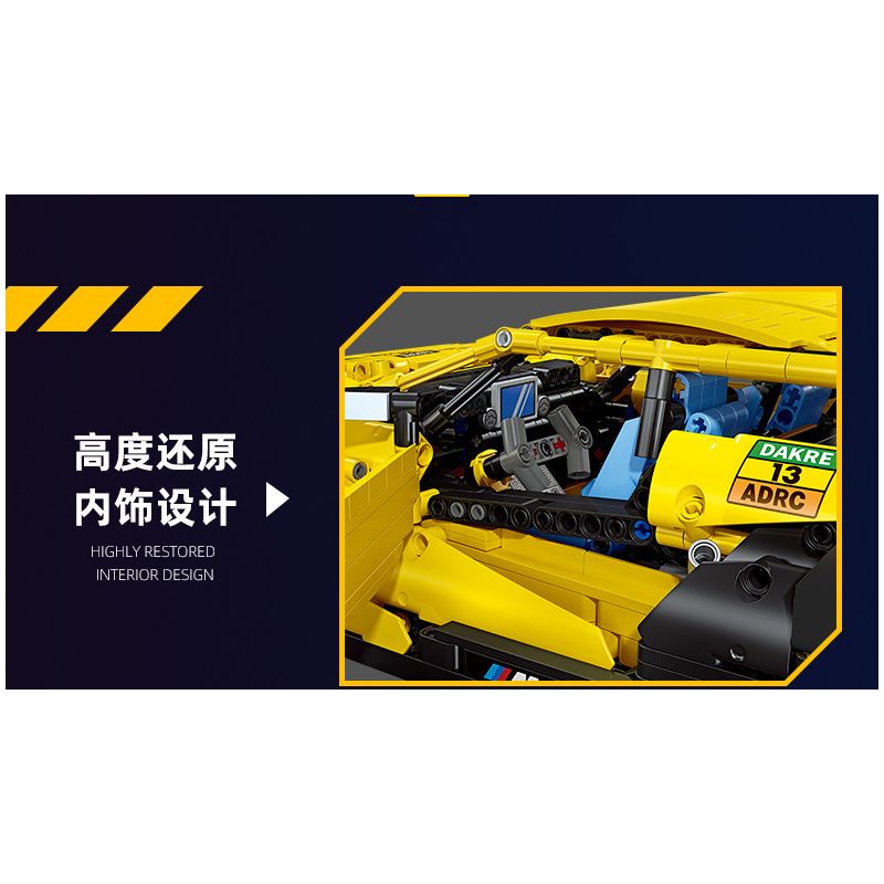 JIESTAR 92024 non  BMW M4 DTM bộ đồ chơi xếp lắp ráp ghép mô hình  Kỹ Thuật Công Nghệ Cao Mô Hình Phương Tiện 2676 khối