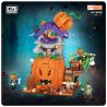 LOZ 1249 non  NHÀ BÍ NGÔ bộ đồ chơi xếp lắp ráp ghép mô hình Halloween Lễ Hội Hóa Trang Ma Quỷ 762 khối
