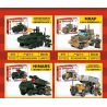 SEMBO 207120 207117 207118 207119 non  QUÂN ĐỘI HOA KỲ 4 MÔ HÌNH bộ đồ chơi xếp lắp ráp ghép mô hình Military Army SURVIVAL WARFARE Quân Sự Bộ Đội 658 khối