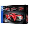 ZHEGAO DZ7014 7014 non  FERRARI 488 bộ đồ chơi xếp lắp ráp ghép mô hình  Kỹ Thuật Công Nghệ Cao Mô Hình Phương Tiện 500 khối