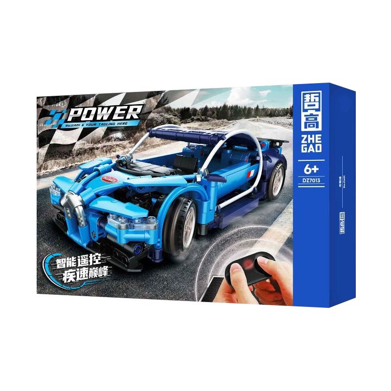 ZHEGAO DZ7013 7013 non  SIÊU XE BUGATTI bộ đồ chơi xếp lắp ráp ghép mô hình  Kỹ Thuật Công Nghệ Cao Mô Hình Phương Tiện 501 khối