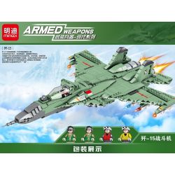 MINGDI K0136 0136 non  MÁY BAY CHIẾN ĐẤU J-15 bộ đồ chơi xếp lắp ráp ghép mô hình Military Army ARMED WEAPONS Quân Sự Bộ Đội 999 khối