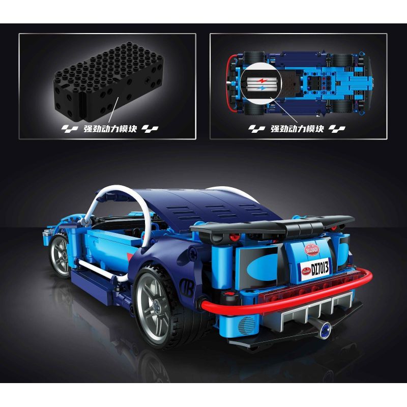 ZHEGAO DZ7013 7013 non  SIÊU XE BUGATTI bộ đồ chơi xếp lắp ráp ghép mô hình  Kỹ Thuật Công Nghệ Cao Mô Hình Phương Tiện 501 khối