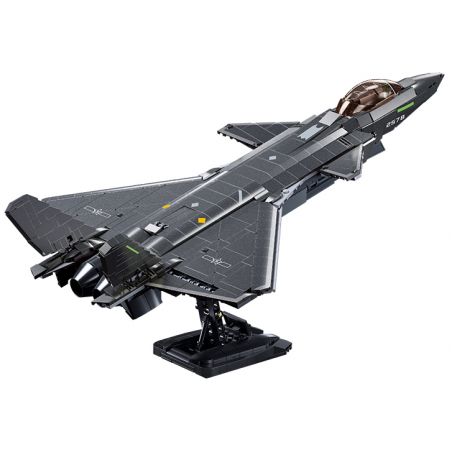 SLUBAN M38-B1187 B1187 1187 M38B1187 38-B1187 non  TIÊM KÍCH TÀNG HÌNH J-20 PHIÊN BẢN SƠN KIM LOẠI tỷ lệ 1:44 bộ đồ chơi xếp lắp ráp ghép mô hình Military Army J20 Quân Sự Bộ Đội