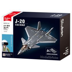 SLUBAN M38-B1187 B1187 1187 M38B1187 38-B1187 non  TIÊM KÍCH TÀNG HÌNH J-20 PHIÊN BẢN SƠN KIM LOẠI tỷ lệ 1:44 bộ đồ chơi xếp lắp ráp ghép mô hình Military Army J20 Quân Sự Bộ Đội
