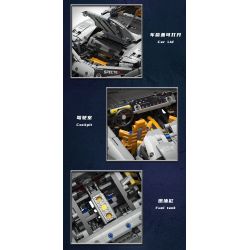MOYU BLOCK MY88012 88012 non  KOENIGSEGG 1: 8 tỷ lệ 1:8 bộ đồ chơi xếp lắp ráp ghép mô hình 3508 khối