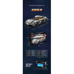 MOYU BLOCK MY88012 88012 non  KOENIGSEGG 1: 8 tỷ lệ 1:8 bộ đồ chơi xếp lắp ráp ghép mô hình 3508 khối