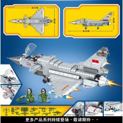 MINGDI K0137 0137 non  MÁY BAY CHIẾN ĐẤU J-10 bộ đồ chơi xếp lắp ráp ghép mô hình Military Army ARMED WEAPONS Quân Sự Bộ Đội 650 khối