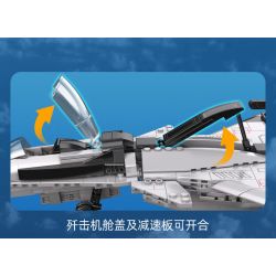 CADA DOUBLEE C56027 56027 non  MÁY BAY CHIẾN ĐẤU TÀU SÂN bộ đồ chơi xếp lắp ráp ghép mô hình Military Army Quân Sự Bộ Đội 1011 khối