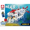 LEYI 88002 non  蛟龙 CÓ NGƯỜI LÁI CHÌM bộ đồ chơi xếp lắp ráp ghép mô hình Military Army JIAOLONG NO.1 Quân Sự Bộ Đội 528 khối