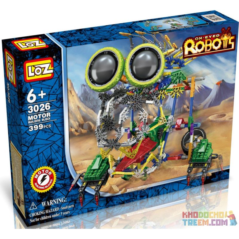 LOZ 3026 A0016 0016 Xếp hình kiểu Nanoblock Electric Giant Beast Robot Robot Quái Vật Khổng Lồ Chạy điện 399 khối có động cơ pin LOZ 3026 A0016 0016 Xếp hình kiểu Nanoblock Electric Giant Beast Robot Robot Quái Vật Khổng Lồ Chạy điện 399 khối có động cơ pin