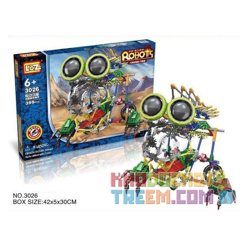 LOZ 3026 A0016 0016 Xếp hình kiểu Nanoblock Electric Giant Beast Robot Robot Quái Vật Khổng Lồ Chạy điện 399 khối có động cơ pin LOZ 3026 A0016 0016 Xếp hình kiểu Nanoblock Electric Giant Beast Robot Robot Quái Vật Khổng Lồ Chạy điện 399 khối có động cơ pin