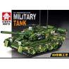 LEYI 66012 non  XE TĂNG THÁCH THỨC bộ đồ chơi xếp lắp ráp ghép mô hình Military Army CHALLENGER MAIN BATTLE TANK Quân Sự Bộ Đội 588 khối