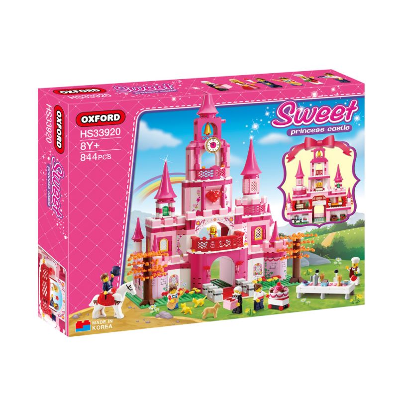 OXFORD HS33920 33920 non Lego LÂU ĐÀI CÔNG CHÚA bộ đồ chơi xếp lắp ráp ghép mô hình Girl 프린세스 캐슬 Con Gái 844 khối