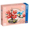MOYU BLOCK MY83016 83016 non  BÚP BÊ ĐÁM CƯỚI TRĂNG TRÒN VÀ HOA bộ đồ chơi xếp lắp ráp ghép mô hình 1062 khối