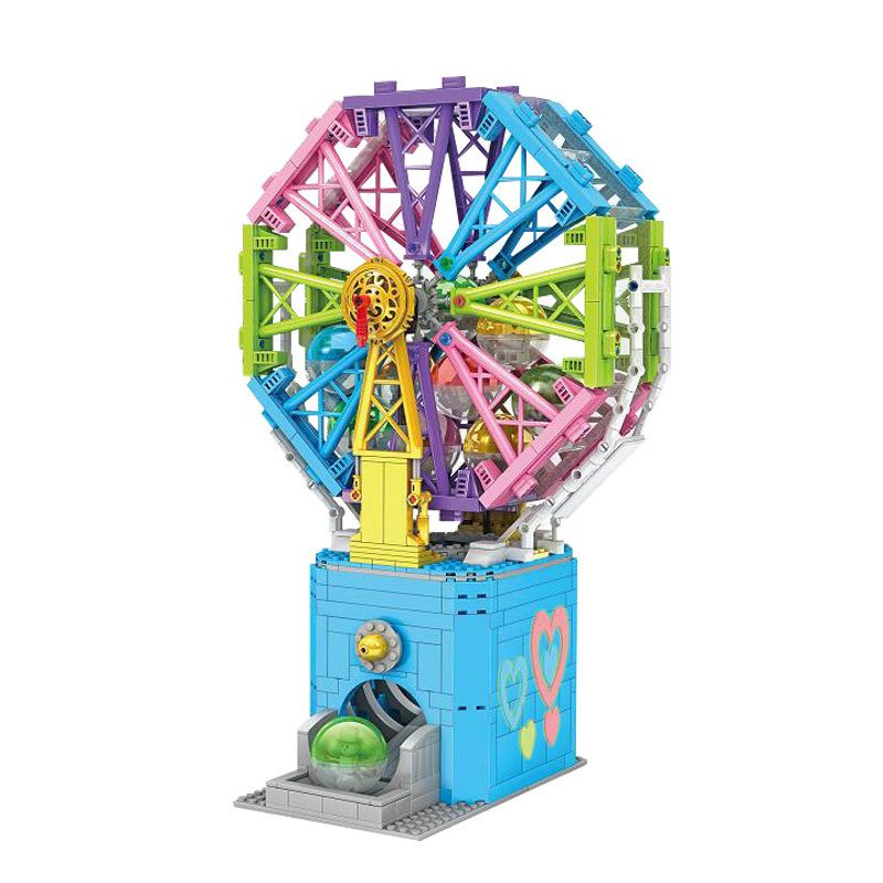 Kazi KY10004 10004 non Lego MÁY GACHA THÔNG MINH bộ đồ chơi xếp lắp ráp ghép mô hình GASHAPON MACHINE 1208 khối