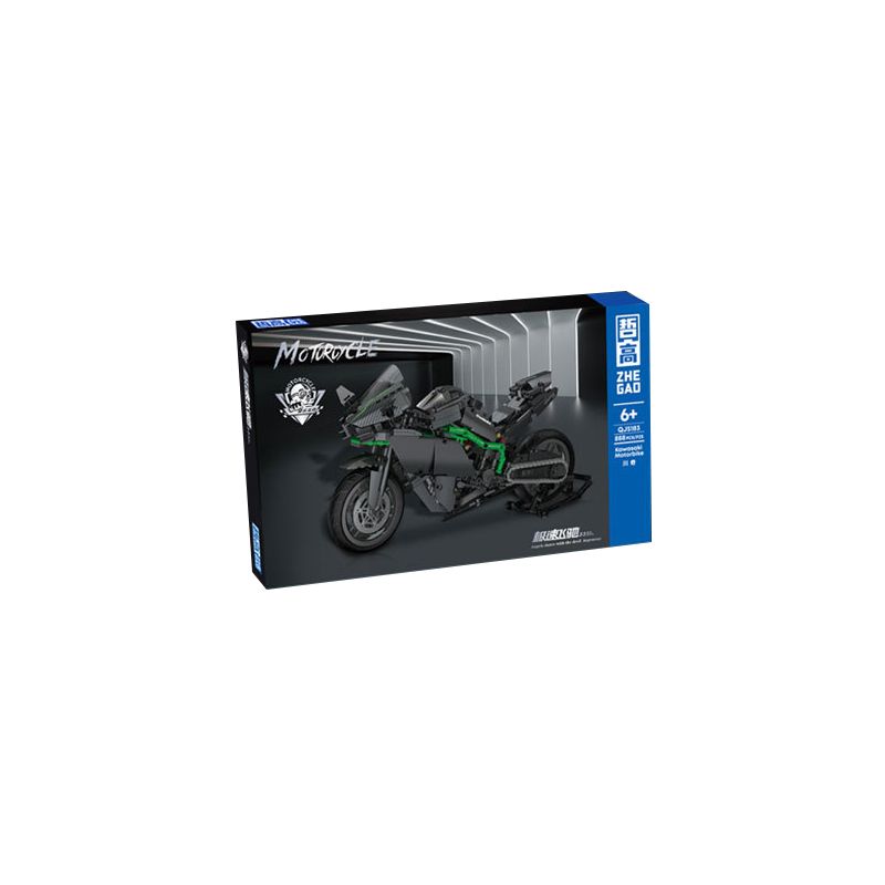 ZHEGAO QJ5183 5183 non  XE MÁY KAWASAKI bộ đồ chơi xếp lắp ráp ghép mô hình Motorcycle Motorbike Xe Hai Bánh 888 khối ZHEGAO QJ5183 5183 non  XE MÁY KAWASAKI bộ đồ chơi xếp lắp ráp ghép mô hình Motorcycle Motorbike Xe Hai Bánh 888 khối