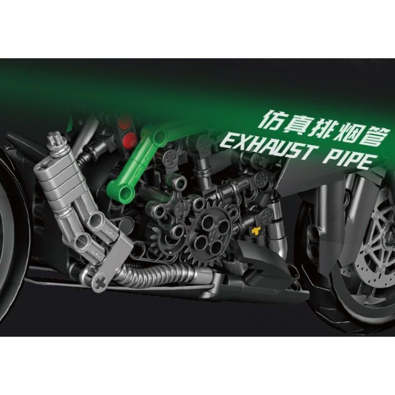 ZHEGAO QJ5183 5183 non  XE MÁY KAWASAKI bộ đồ chơi xếp lắp ráp ghép mô hình Motorcycle Motorbike Xe Hai Bánh 888 khối ZHEGAO QJ5183 5183 non  XE MÁY KAWASAKI bộ đồ chơi xếp lắp ráp ghép mô hình Motorcycle Motorbike Xe Hai Bánh 888 khối