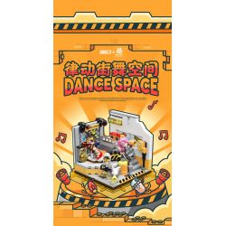 AREA-X AB0021 0021 non  LẨU HỘP TRENDY FUN KHÔNG GIAN NHẢY ĐƯỜNG PHỐ NHỊP NHÀNG bộ đồ chơi xếp lắp ráp ghép mô hình X-BOX DANCE SPACE