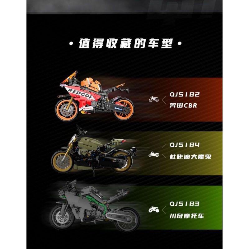 ZHEGAO QJ5183 5183 non  XE MÁY KAWASAKI bộ đồ chơi xếp lắp ráp ghép mô hình Motorcycle Motorbike Xe Hai Bánh 888 khối ZHEGAO QJ5183 5183 non  XE MÁY KAWASAKI bộ đồ chơi xếp lắp ráp ghép mô hình Motorcycle Motorbike Xe Hai Bánh 888 khối
