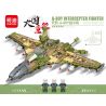MINGDI K0289 0289 non  MÁY BAY CHIẾN ĐẤU TIANXING A-80Y bộ đồ chơi xếp lắp ráp ghép mô hình Military Army A-80Y INTERCEPTER FIGHTER Quân Sự Bộ Đội 529 khối