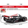 SEMBO 701907 non  ĐIỀU KHIỂN TỪ XA HUYỀN THOẠI TRẮNG THỂ THAO XE ĐÓNG THẾ bộ đồ chơi xếp lắp ráp ghép mô hình  REMOTE CONTROL SPORTS CAR Kỹ Thuật Công Nghệ Cao Mô Hình Phương Tiện 327 khối