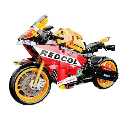 ZHEGAO QJ5182 5182 non  XE HONDA CBR bộ đồ chơi xếp lắp ráp ghép mô hình  Kỹ Thuật Công Nghệ Cao Mô Hình Phương Tiện 811 khối