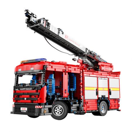HAPPY BUILD SHINEYU XINYU YC-23004 23004 YC23004 non  SPRINKLER BẮN LỬA 1:10 tỷ lệ 1:10 bộ đồ chơi xếp lắp ráp ghép mô hình  FIRE TRUCK Kỹ Thuật Công Nghệ Cao Mô Hình Phương Tiện 5133 khối