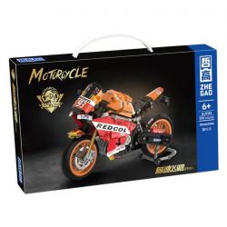 ZHEGAO QJ5182 5182 non  XE HONDA CBR bộ đồ chơi xếp lắp ráp ghép mô hình  Kỹ Thuật Công Nghệ Cao Mô Hình Phương Tiện 811 khối