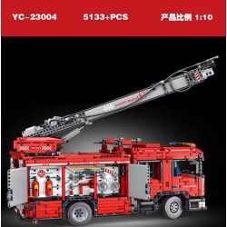 HAPPY BUILD SHINEYU XINYU YC-23004 23004 YC23004 non  SPRINKLER BẮN LỬA 1:10 tỷ lệ 1:10 bộ đồ chơi xếp lắp ráp ghép mô hình  FIRE TRUCK Kỹ Thuật Công Nghệ Cao Mô Hình Phương Tiện 5133 khối