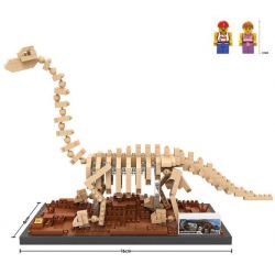 LOZ 9028 Xếp hình kiểu Nanoblock JURASSIC WORLD DINOSAURS Brachiosaurus Fossil Dinosaur Skeletons Bộ Xương Khủng Long Hóa Thạch Brachiosaurus 660 khối LOZ 9028 Xếp hình kiểu Nanoblock JURASSIC WORLD DINOSAURS Brachiosaurus Fossil Dinosaur Skeletons Bộ Xương Khủng Long Hóa Thạch Brachiosaurus 660 khối
