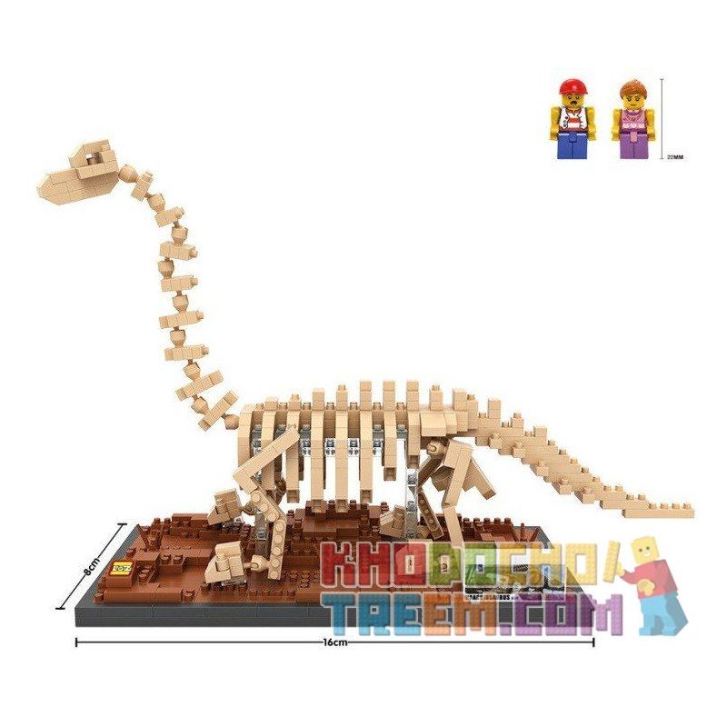 LOZ 9028 Xếp hình kiểu Nanoblock JURASSIC WORLD DINOSAURS Brachiosaurus Fossil Dinosaur Skeletons Bộ Xương Khủng Long Hóa Thạch Brachiosaurus 660 khối LOZ 9028 Xếp hình kiểu Nanoblock JURASSIC WORLD DINOSAURS Brachiosaurus Fossil Dinosaur Skeletons Bộ Xương Khủng Long Hóa Thạch Brachiosaurus 660 khối