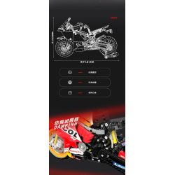 ZHEGAO QJ5182 5182 non  XE HONDA CBR bộ đồ chơi xếp lắp ráp ghép mô hình  Kỹ Thuật Công Nghệ Cao Mô Hình Phương Tiện 811 khối