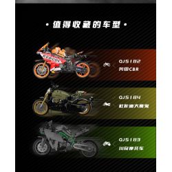 ZHEGAO QJ5182 5182 non  XE HONDA CBR bộ đồ chơi xếp lắp ráp ghép mô hình  Kỹ Thuật Công Nghệ Cao Mô Hình Phương Tiện 811 khối