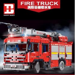 HAPPY BUILD SHINEYU XINYU YC-23004 23004 YC23004 non  SPRINKLER BẮN LỬA 1:10 tỷ lệ 1:10 bộ đồ chơi xếp lắp ráp ghép mô hình  FIRE TRUCK Kỹ Thuật Công Nghệ Cao Mô Hình Phương Tiện 5133 khối