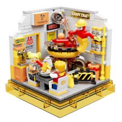 AREA-X AB0020 0020 non  LẨU HỘP VUI NHỘN THỜI THƯỢNG KHÔNG GIAN VẺ bộ đồ chơi xếp lắp ráp ghép mô hình X-BOX HAPPY SPACE