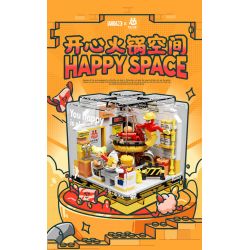 AREA-X AB0020 0020 non  LẨU HỘP VUI NHỘN THỜI THƯỢNG KHÔNG GIAN VẺ bộ đồ chơi xếp lắp ráp ghép mô hình X-BOX HAPPY SPACE