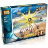 LOZ 2011 Xếp hình kiểu Nanoblock LOZ ELECTRIC AMUSEMENT PARK Electric Amusement Park Ferris Wheel đu Quay Hình Chong Chóng 8 Cánh Có động Cơ Pin 309 khối có động cơ pin
