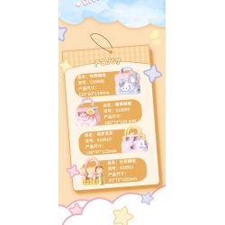 WEKKI 516911 non  BÁNH MÌ NƯỚNG BOO bộ đồ chơi xếp lắp ráp ghép mô hình PUPU TOAST