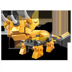CAYI 1601 non  BIẾN HÌNH KHỦNG LONG BÃO TRICERATOPS bộ đồ chơi xếp lắp ráp ghép mô hình DINOSAUR 228 khối
