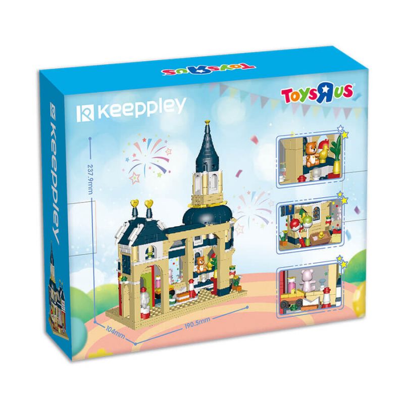 KEEPPLEY DZ0133 0133 non  KỶ NIỆM 15 NĂM ĐỒ CHƠI bộ đồ chơi xếp lắp ráp ghép mô hình TOYSRUS