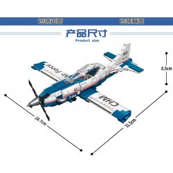 MINGDI K0286 0286 non  MÁY BAY HUẤN LUYỆN SKYHAWK T-6A bộ đồ chơi xếp lắp ráp ghép mô hình Military Army T-6A TRAINING AIRCRAFT Quân Sự Bộ Đội 524 khối
