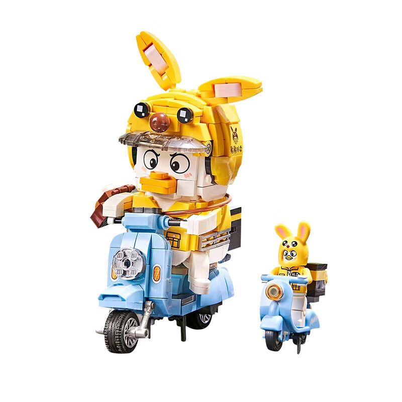 LOZ 1676 non  YAYA MANG ĐI bộ đồ chơi xếp lắp ráp ghép mô hình